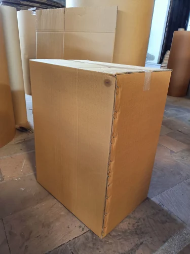 Single Wall 3 Ply Brown Corrugated Packaging